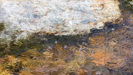 water flowing over rocks in khao yai