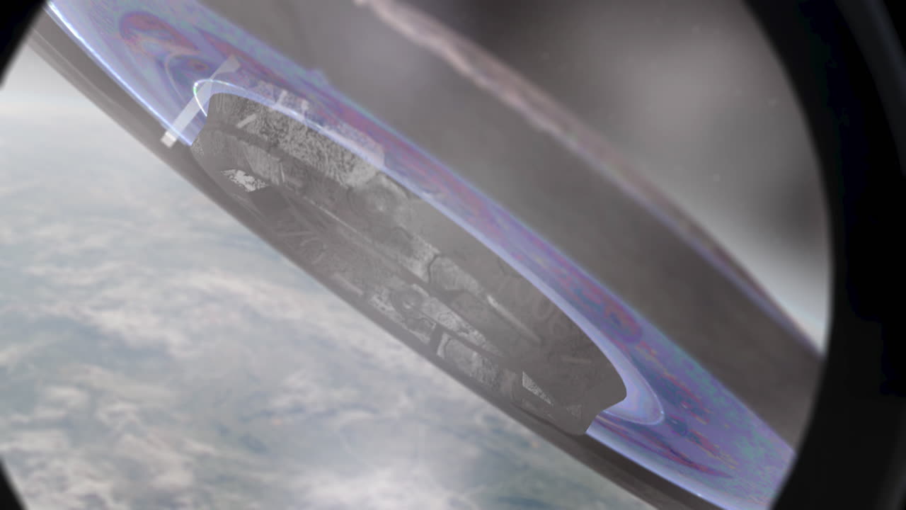 View of Earth from a Spaceship