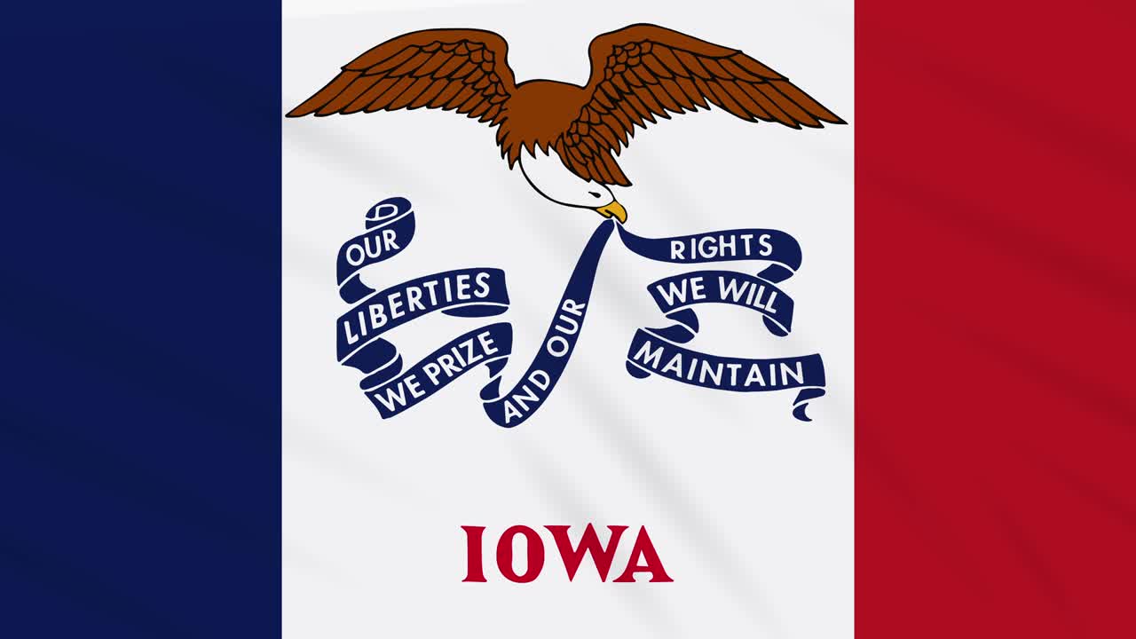 아이오와 발이 바람에 날아다니고, 배경으로 루프