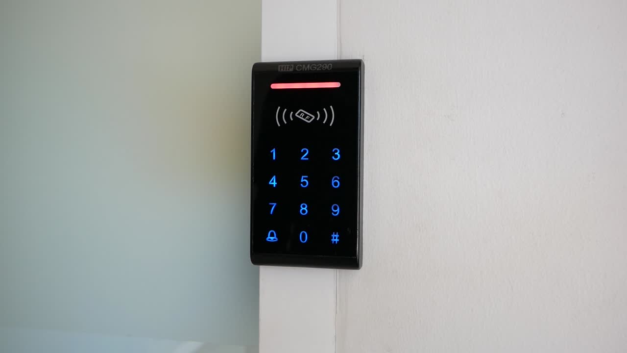 Electronic Key Card Access Entry Pad