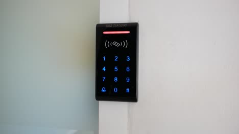 electronic key card access entry pad