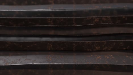ondas de metal oxidado abstractas