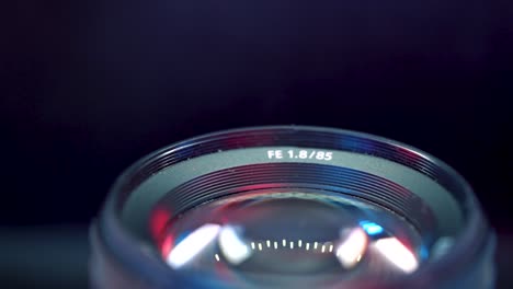 closeup of popular sony 85mm f1