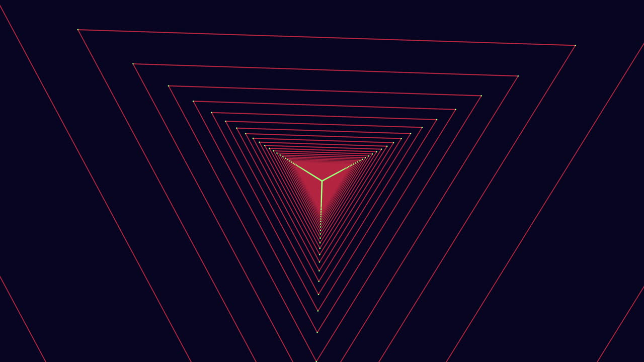 Vibrant triangular pattern in dark mystery