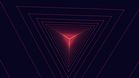 Vibrant triangular pattern in dark mystery