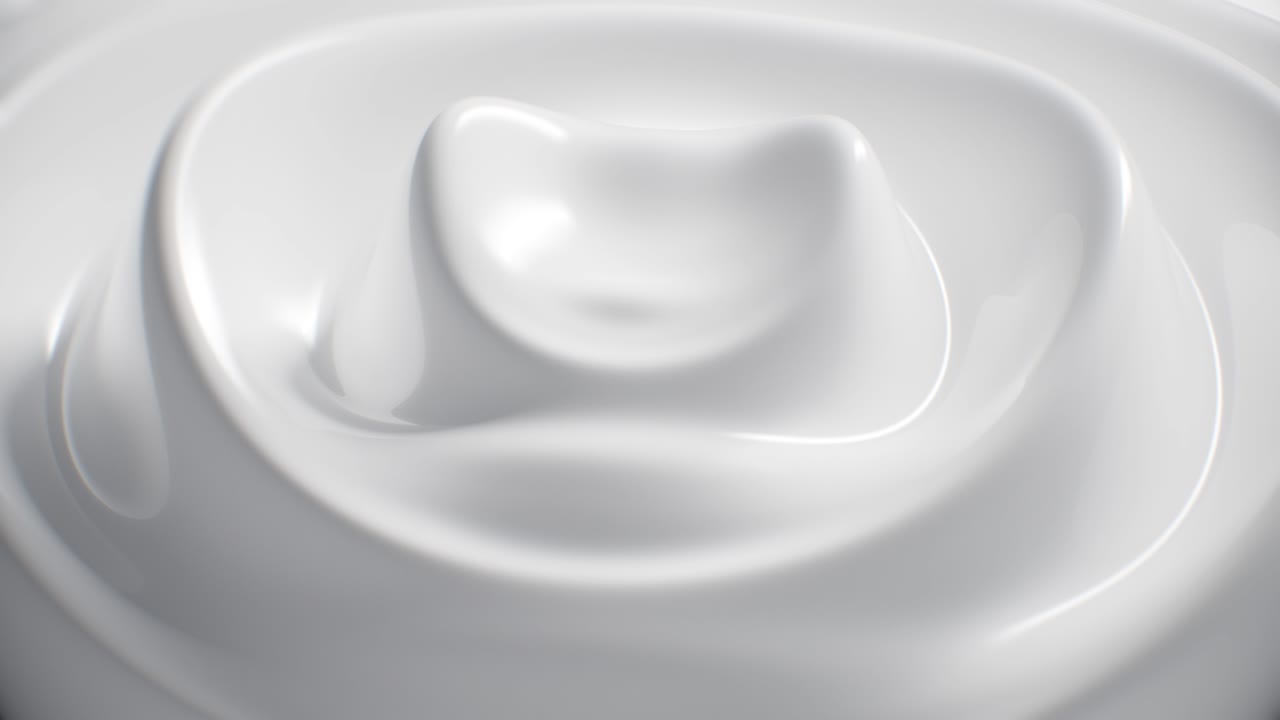 하 배경은 부드럽게 물결, 우유 크림, 흐르는 애니메이션, 은 루프, 4k