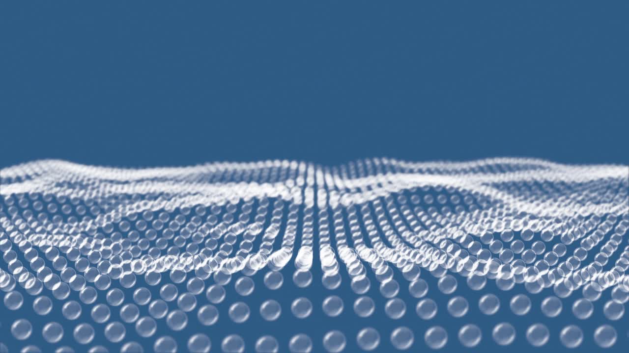 Abstract wave pattern glass spheres