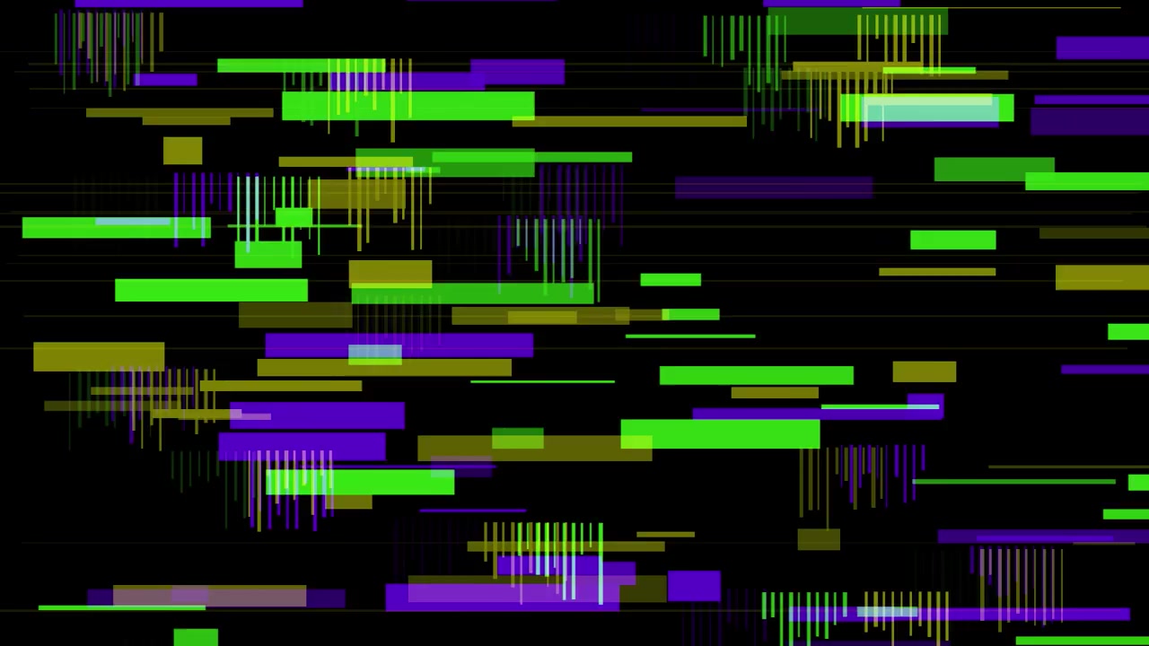 Abstract digitaal glitch-effect met horizontale lijnen