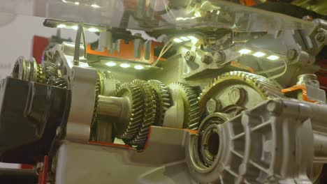 gear-shifting mechanism of a car's manual gearbox