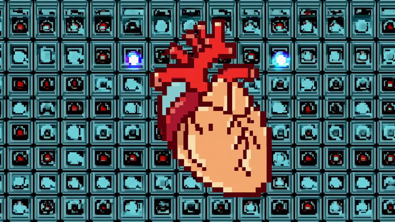 Pixel Art Heart Image
