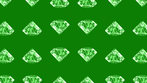 green diamond pattern