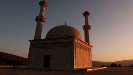 mosque at sunrise/sunset