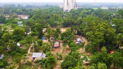 Modern-Tower-Building-in-Rural-Indigenous-Village