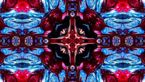 abstracto pincel tinta concepto liso patrón simétrico ornamental decorativo caleidoscopio movimiento círculo geométrico y formas de estrellas