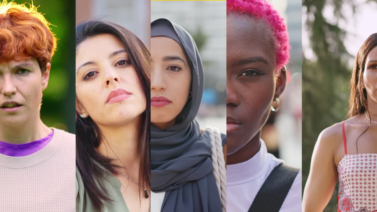 Diverse Group of Women Protesting