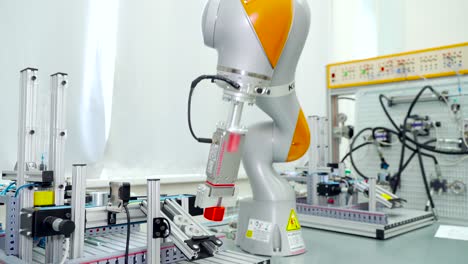 industrial robot in a manufacturing setting