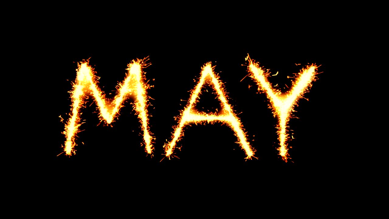 문자 스파클러 글리터 스파크 불꽃놀이 루프 애니메이션