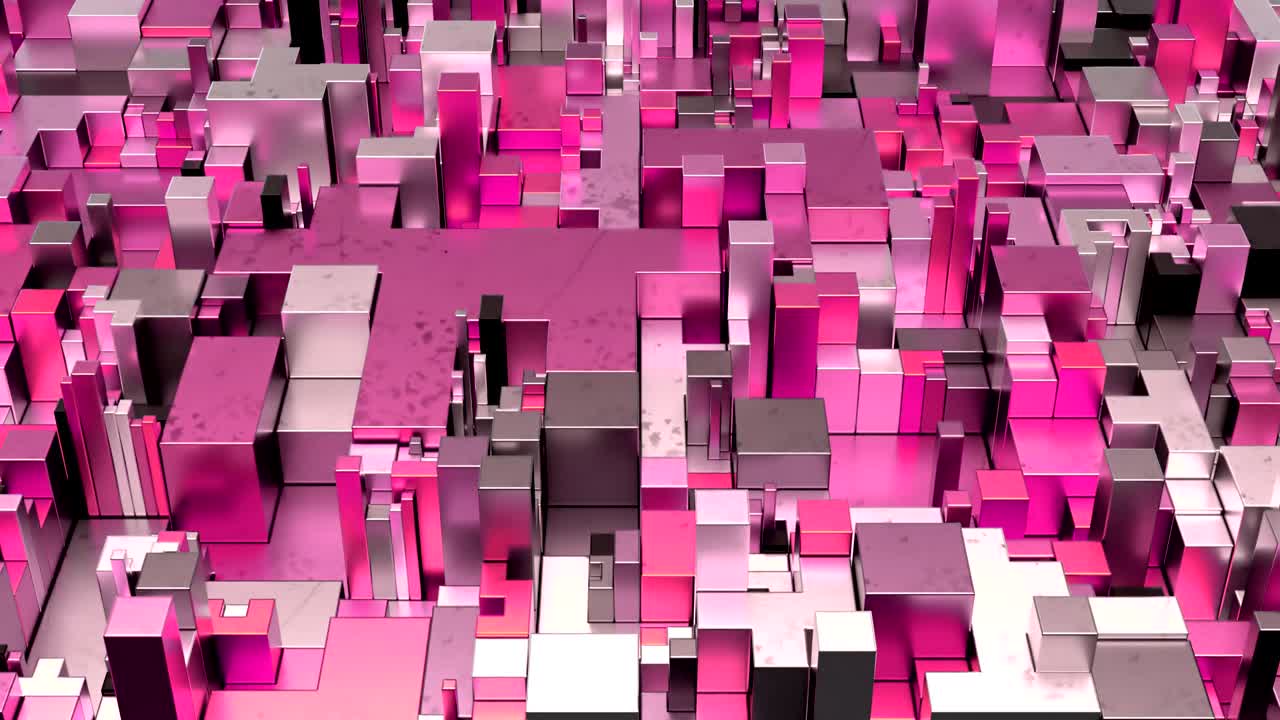 hermosas formas cúbicas abstractas.