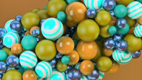 patrón de esfera 3d abstracto