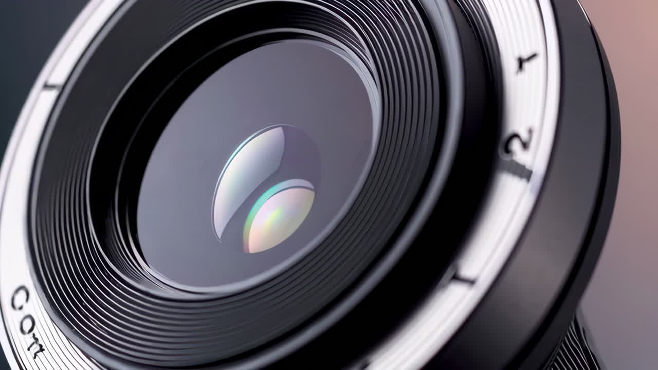 카메라 렌즈의 클로즈업