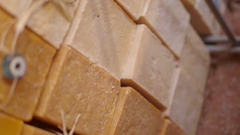 stacked artisanal soap bars