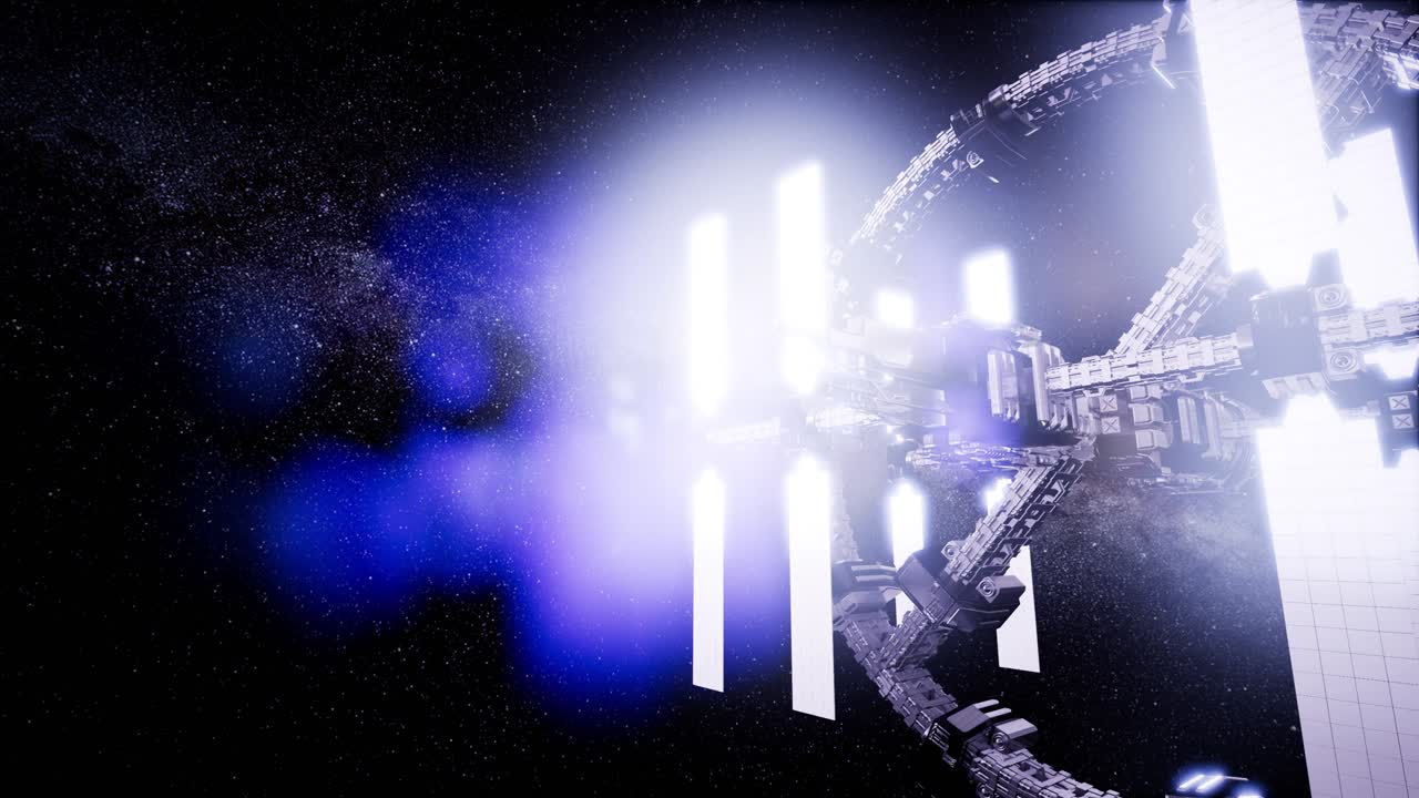 우주를 여행하는 우주선