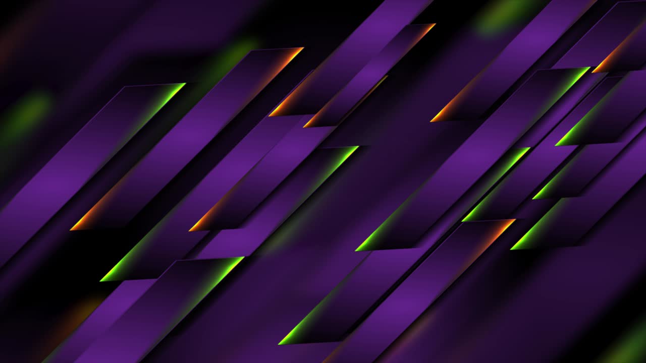 Futuristické tmavě fialové technologické pohyblivé pozadí s neonovými linkami.