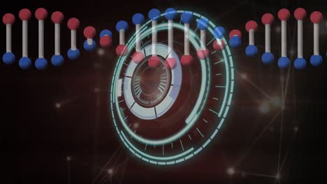 Animation-of-dna-strand-spinning-with-network-of-connections