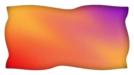 gradiente de animación del marco rectangular líquido de colores