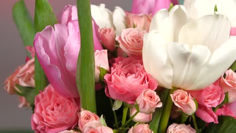 beautiful pink and white flower bouquet