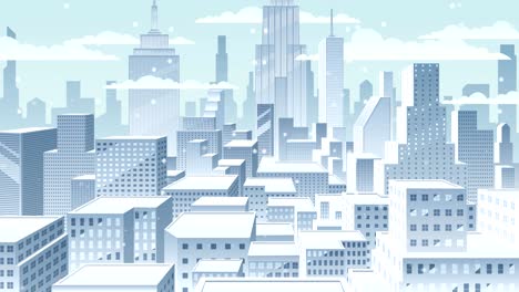 cityscape winter