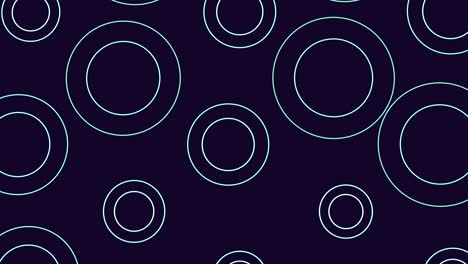 Random blue rings and circles pattern