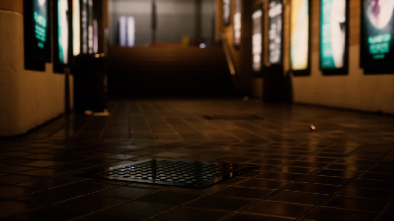 코로나19 전염병 기간 동안 비어있는 기차역