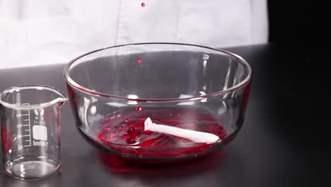 experimento de reacción química