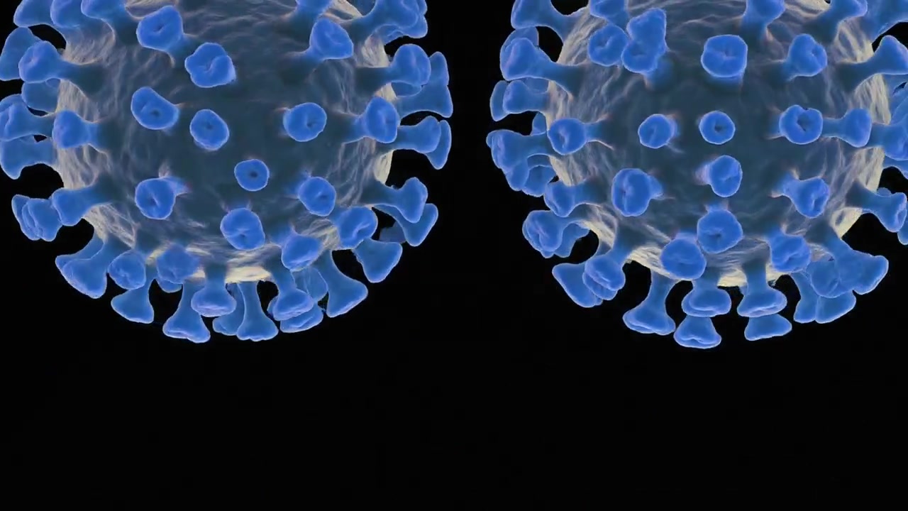 3D Animation of Coronavirus Cells Shedding Spikes
