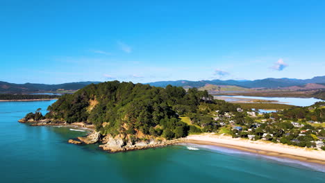 Opera-Point-Walk-Near-Whangapoua-Beach-In-Coromandel-Peninsula,-North-Island,-New-Zealand