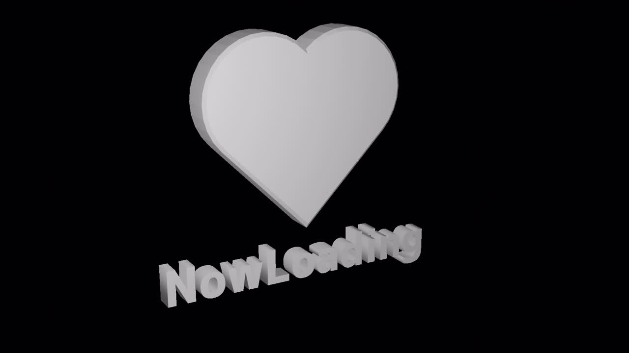 3d 심장 로딩 텍스트 애니메이션 1080p - 30fps - 알파 채널 (7)