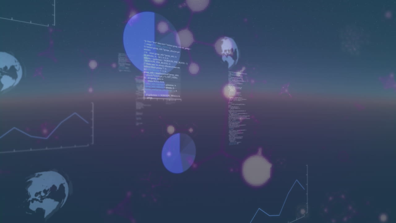 Animation of communication device icons over network of connections