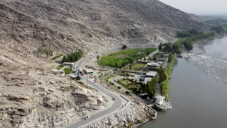 embracing the circular views of kama district's mountainous road