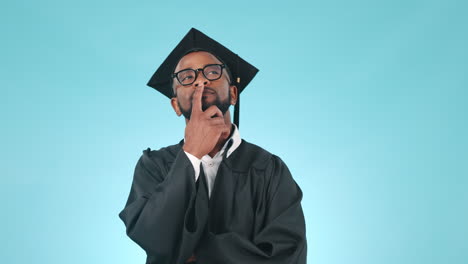Pensamiento,-Graduación-Y-Educación-Con-Un-Negro