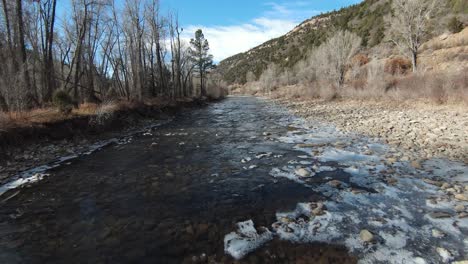 low fpv along river in 4k