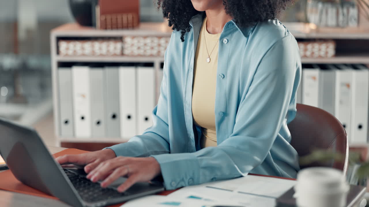 A stressed businesswoman experiencing burnout in the office