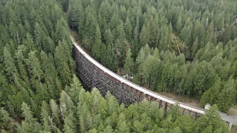 drone shot of kinsol trestle