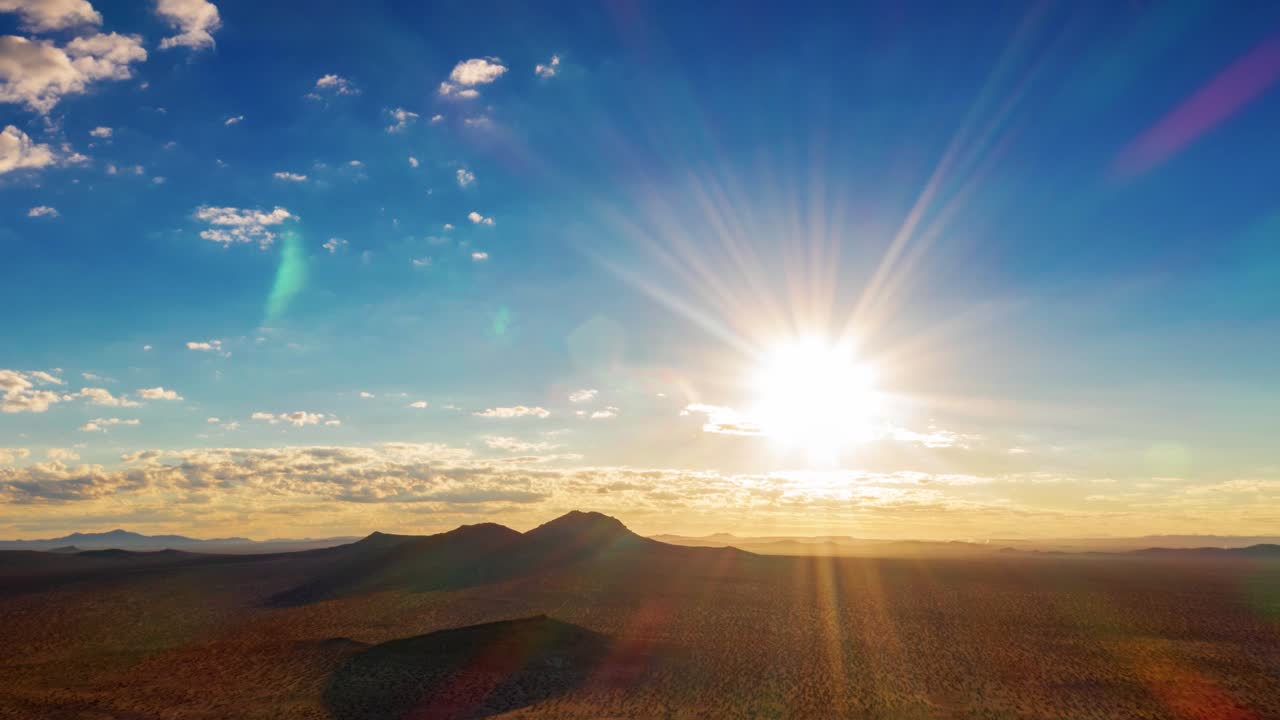 desierto de mojave aéreo hyper lapse california