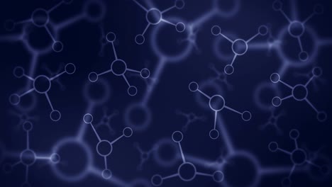 estructura molecular. tecnología de alta tecnología de la ingeniería genética. biología, genética, química. molécula en animación de bucle. concepto de tecnología médica.