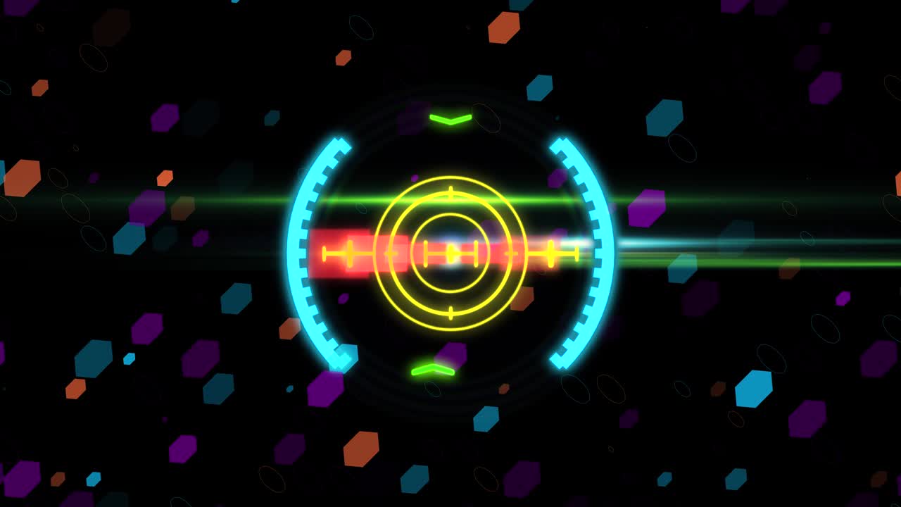 허드 스페이스 시트 요소 모션 그래픽