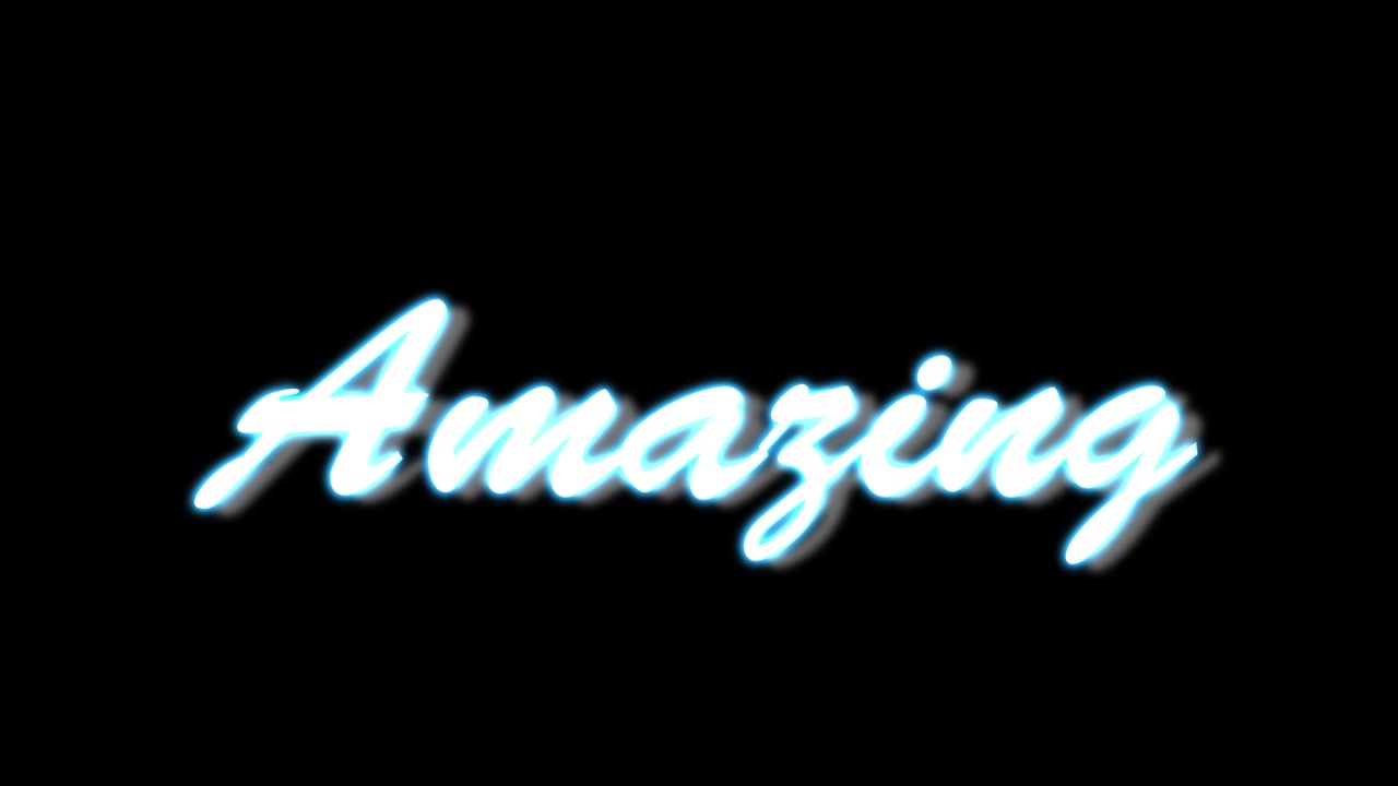 Amazing text animation message motion graphics