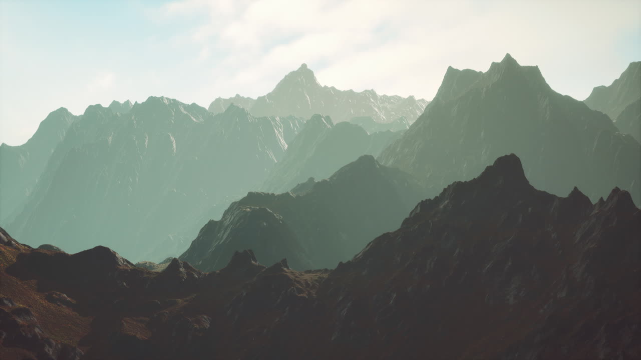 칠레 중부 에 있는 안데스 산맥 에서 일몰