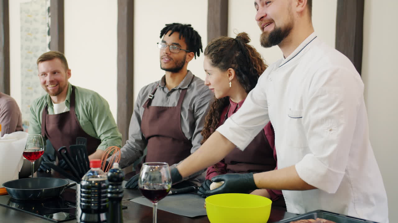 Cooking Class in Progress