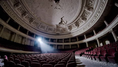 abandoned grand theater interior